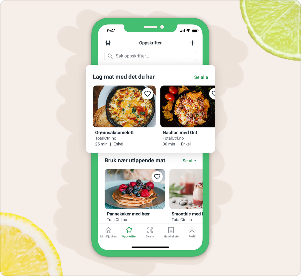 Få oppskrifter basert på hva du har tilgjengelig