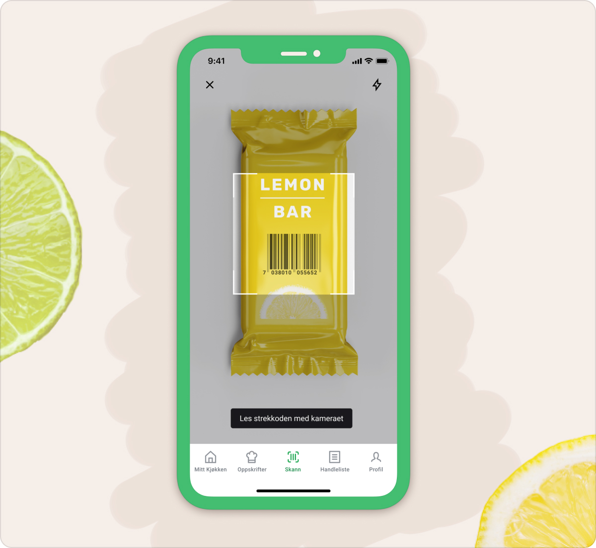 Legg enkelt til varer ved å scanne dem